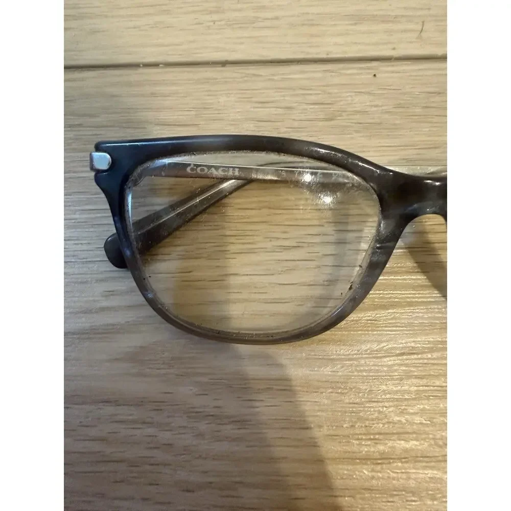 Coach HC 6176 5651 Grey Tortoise Gradient Square Womens Eyeglasses 53-17-140